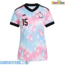Camisa de time de futebol Bélgica Thomas Meunier #15 Replicas 2º Equipamento Feminina Mundo 2026 Manga Curta